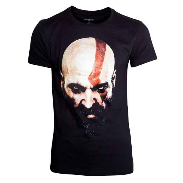 Tričko God of War - Kratos Face Black M