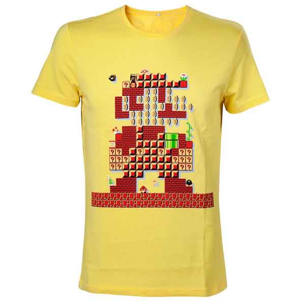Tričko Nintendo Mario Maker Yellow XL