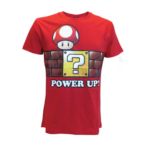 Tričko Nintendo Power Up red, xlarge