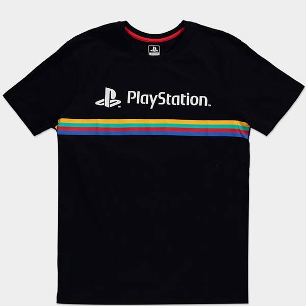 Tričko PlayStation Color Stripe Logo S