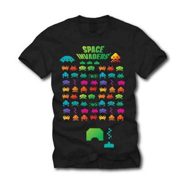 Tričko Space Invaders Multi Coloured, Xlarge