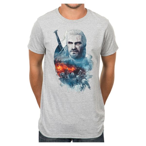 Tričko The Witcher 3 Wild Hunt: Into the Fire XXL