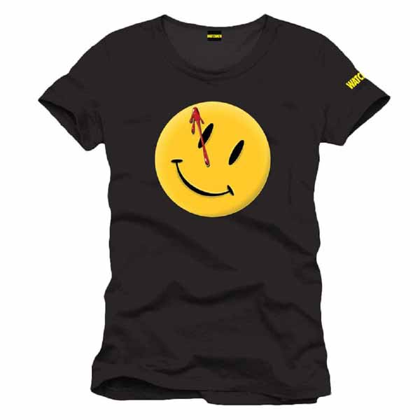 Tričko Watchmen Smiley Badge Black L