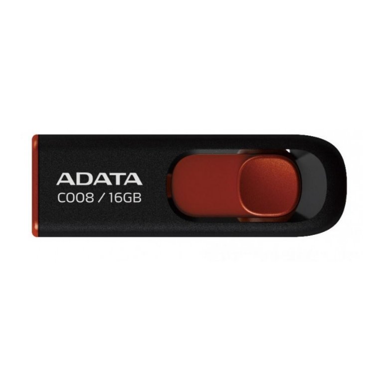 USB kľúč A-Data C008, 16GB, USB 2.0, Black (AC008-16G-RKD) AC008-16G-RKD