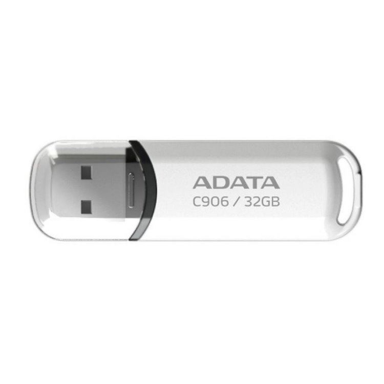 USB kľúč A-Data C906, 32GB, USB 2.0, White (AC906-32G-RWH) AC906-32G-RWH