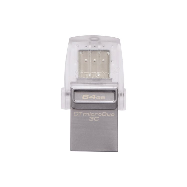 USB OTG Kingston DataTraveler MicroDuo 3C, 64GB, USBUSB-C 3.1 - rýchlosť 100 MBs (DTDUO3C64GB) DTDUO3C64GB