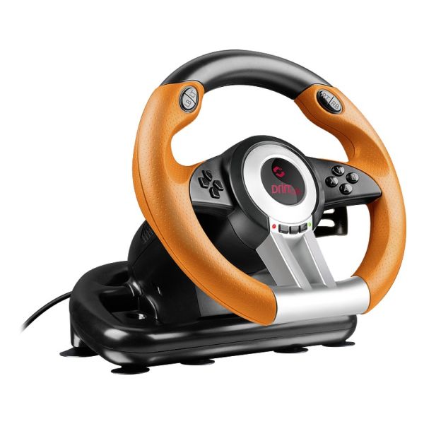 E-shop Volant Speedlink Drift O.Z. Racing Wheel pre PC, čierno-oranžový SL-6695-BKOR-01