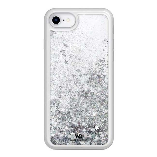 Puzdro White Diamonds Sparkle pre Apple iPhone SE 20/SE 22/6/7/8, Silver Stars Puzdro White Diamonds Sparkle pre Apple iPhone SE 20/SE 22/6/7/8, Silver Stars