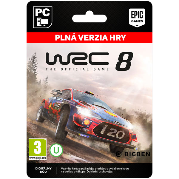 E-shop WRC 8: The Official Game [Epic Store]