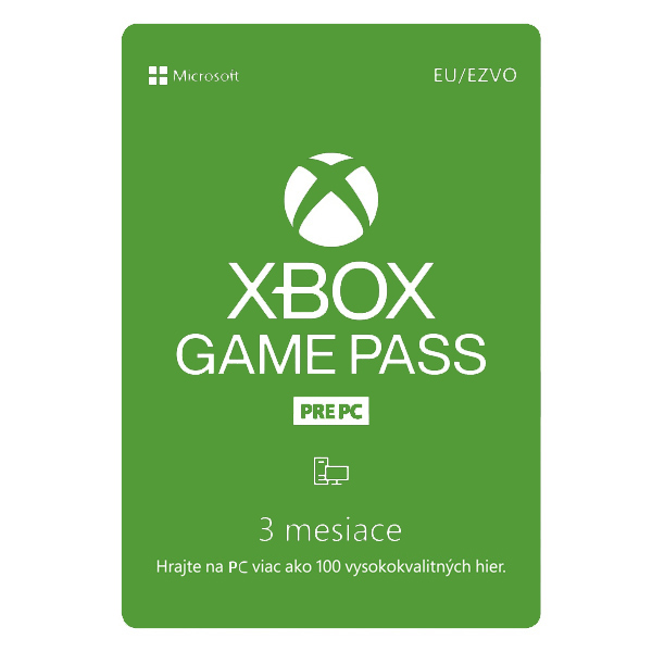 Xbox Game Pass pre PC 3 mesačné predplatné Xbox Game Pass pre PC 3 mesačné predplatné