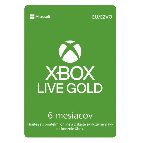 Xbox Live GOLD 6 mesačné predplatné CD-Key