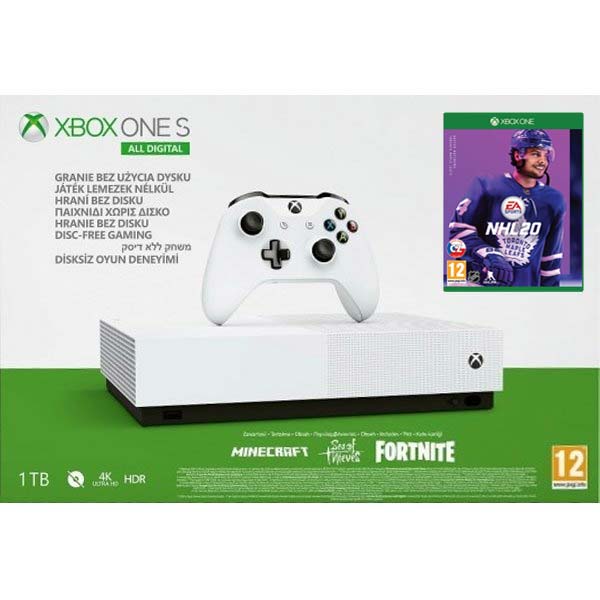 Xbox One S 1TB (All-Digital Edition + NHL 20 CZ)