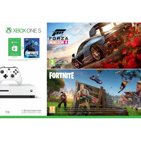 Xbox One S 1TB (Forza Horizon 4 + Fortnite The Cobalt Pack)