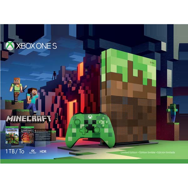 Xbox One S 1TB (Minecraft Limited Edition) - Použitý tovar, zmluvná záruka 12 mesiacov Xbox One S 1TB (Minecraft Limited Edition) - Použitý tovar, zmluvná záruka 12 mesiacov