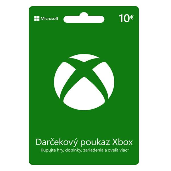 E-shop Xbox Store 10€ - elektronická peňaženka