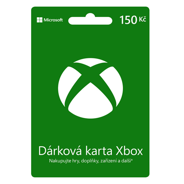 E-shop Xbox Store 150Kč - elektronická peňeženka