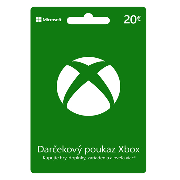 E-shop Xbox Store 20€ - elektronická peňaženka