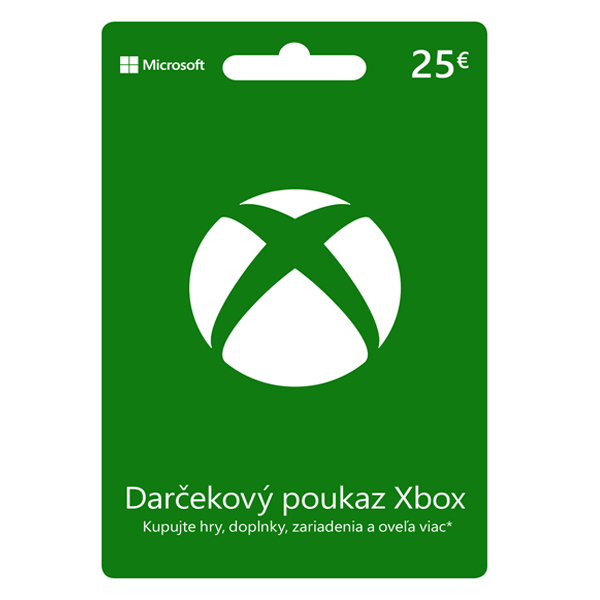 E-shop Xbox Store 25€ - elektronická peňaženka