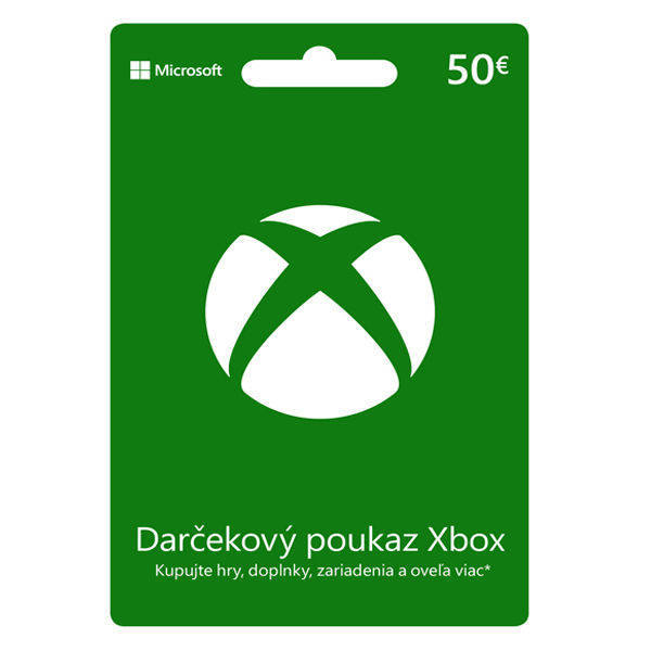 Xbox Store 50€ - elektronická peňaženka