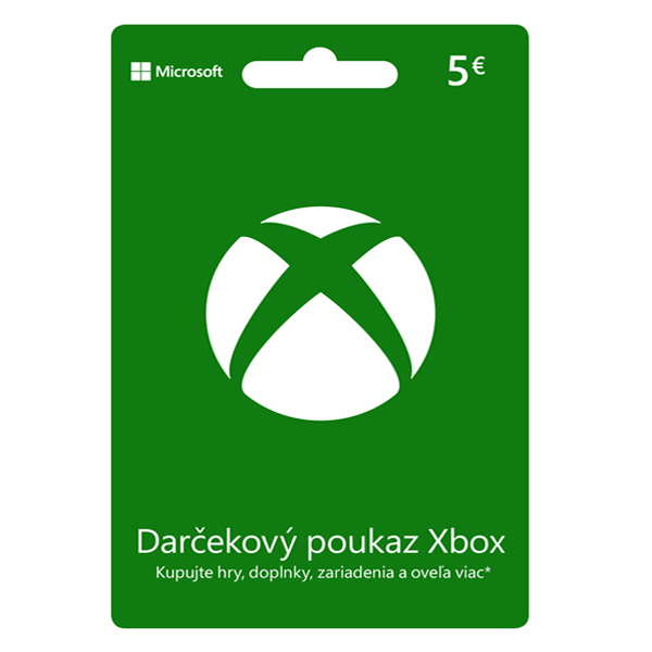 Xbox Store 5€ - elektronická peňaženka