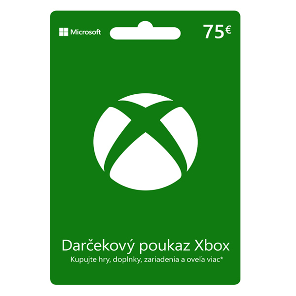 Xbox Store 75€ - elektronická peňaženka