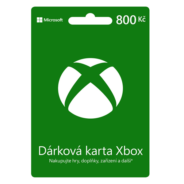Xbox Store 800Kč - elektronická peňeženka