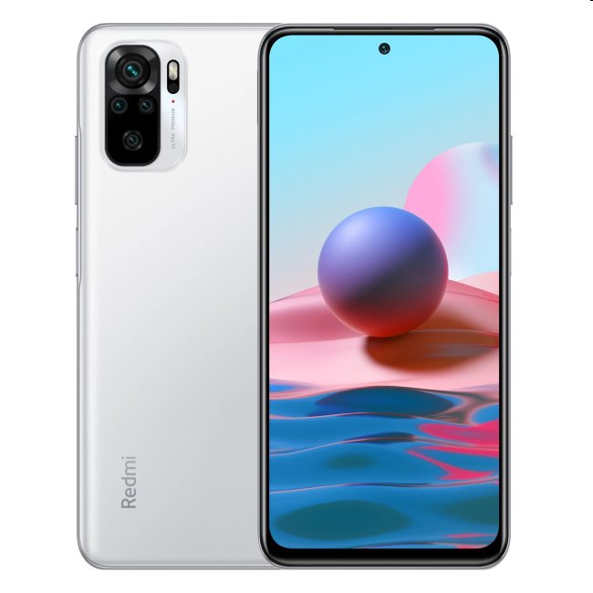 Xiaomi Redmi Note 10, 4/128GB, Frost White, Trieda A - použité, záruka 12 mesiacov Xiaomi Redmi Note 10, 4/128GB, Frost White, Trieda A - použité, záruka 12 mesiacov
