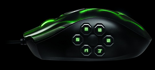 Herná myš Razer Naga Hex Expert MOBA/Action-RPG, zelená