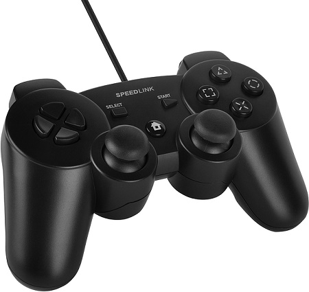 Speed-Link Strike FX Gamepad for PC & PS3, black Speed-Link Strike FX Gamepad for PC & PS3, black