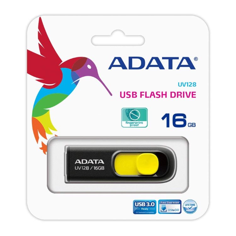 USB kľúč A-DATA UV128, 16GB, USB 3.1 - rýchlosť 90/40 MB/s (AUV128-16G-RBY) USB kľúč A-DATA UV128, 16GB, USB 3.1 - rýchlosť 90/40 MB/s (AUV128-16G-RBY)