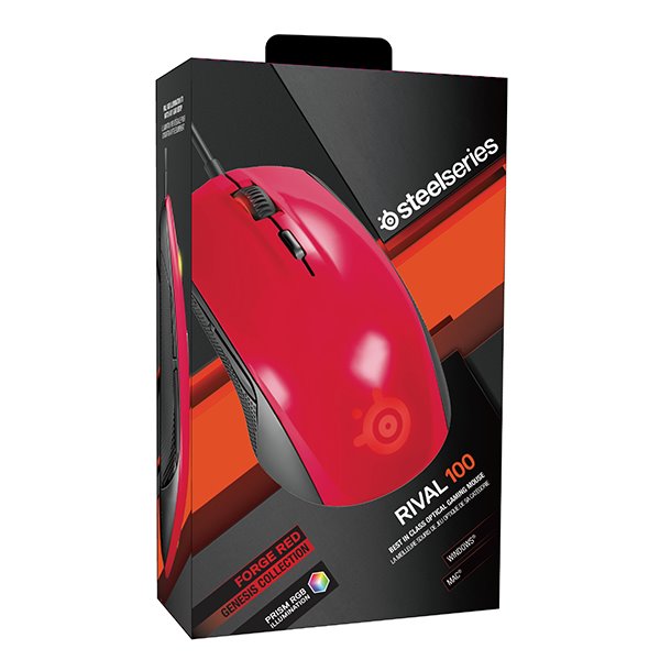 SteelSeries Rival 100, forged red