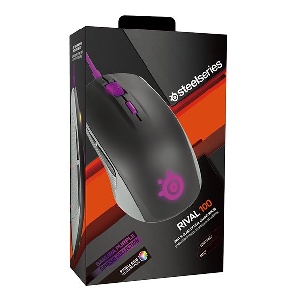 SteelSeries Rival 100, sakura purple