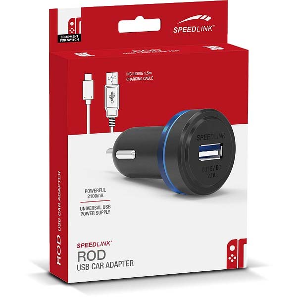 Nabíjačka Speedlink Rod USB Car Adapter pre Nintendo Switch