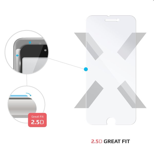 FIXED ochranné tvrdené sklo pre Apple iPhone 6, 6S, 7, 8, SE (2020, 2022)