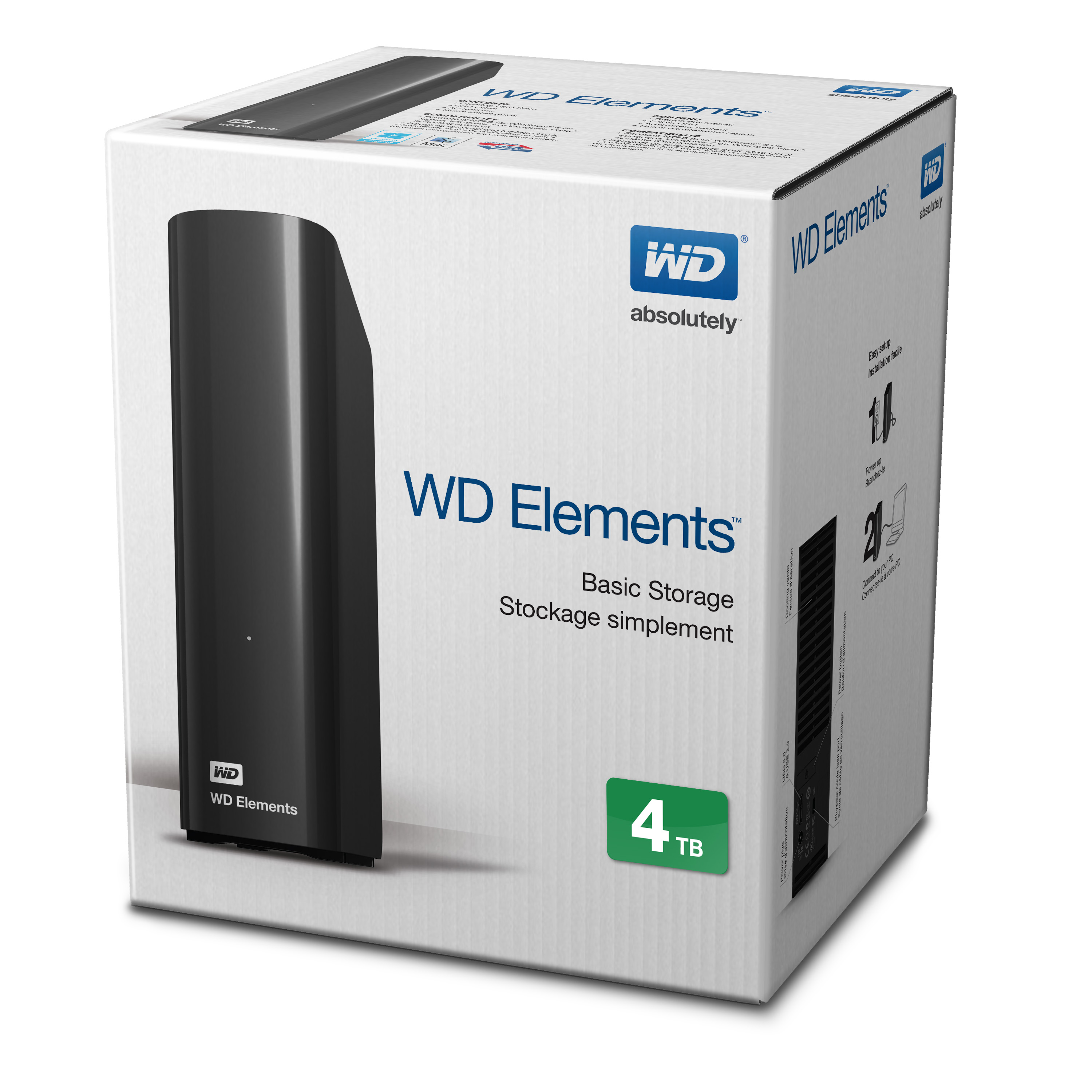 WD HDD Elements Desktop Externý disk, 4 TB, USB 3.0 WD HDD Elements Desktop Externý disk, 4 TB, USB 3.0