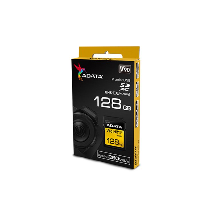 A-Data Premier ONE SDXC UHS-II U3 128 GB, Class 10, rýchlosť 290/260MB/s A-Data Premier ONE SDXC UHS-II U3 128 GB, Class 10, rýchlosť 290/260MB/s
