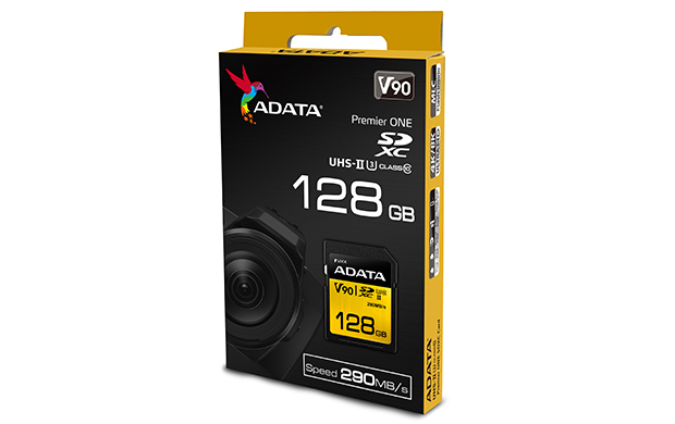 A-Data Premier ONE SDXC UHS-II U3 128 GB, Class 10, rýchlosť 290/260MB/s A-Data Premier ONE SDXC UHS-II U3 128 GB, Class 10, rýchlosť 290/260MB/s