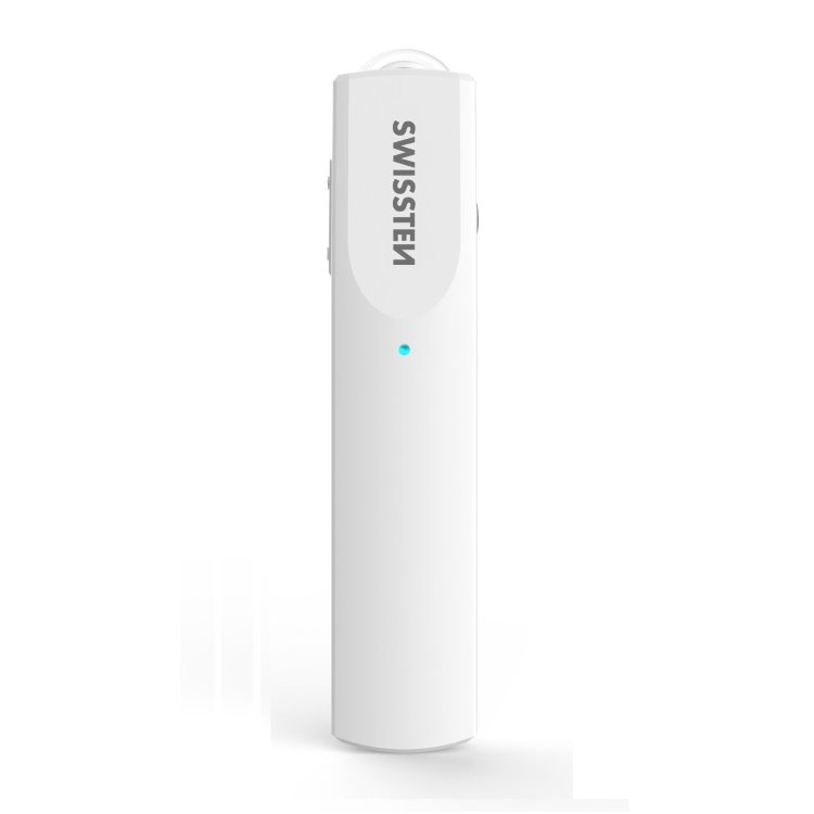 Bluetooth mono slúchadlá Swissten UltraLight UL-9, biele Bluetooth mono slúchadlá Swissten UltraLight UL-9, biele
