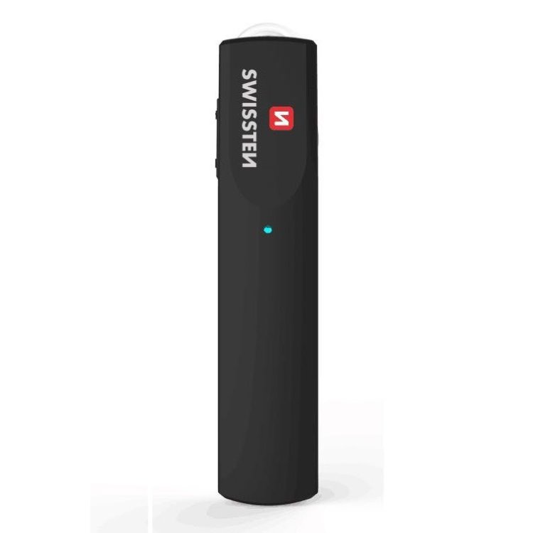 Bluetooth mono slúchadlá Swissten UltraLight UL-9, čierne Bluetooth mono slúchadlá Swissten UltraLight UL-9, čierne