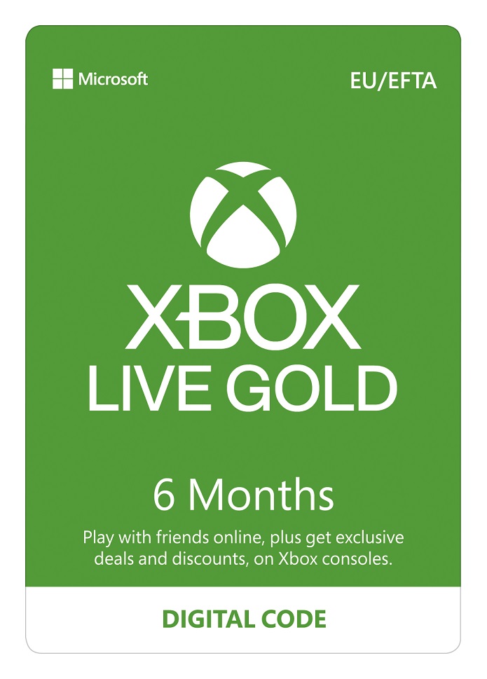 Xbox Live GOLD 6 mesačné predplatné CD-Key