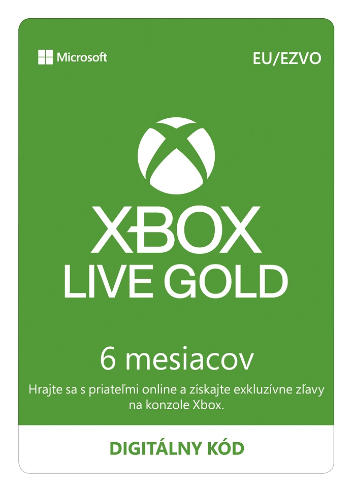 Xbox Live GOLD 6 mesačné predplatné CD-Key
