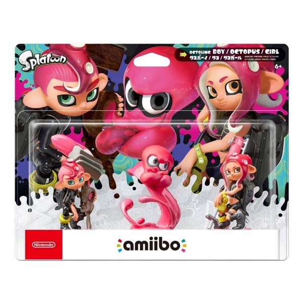 amiibo Octoling 3-pack (Splatoon Boy, Octopus and Girl)