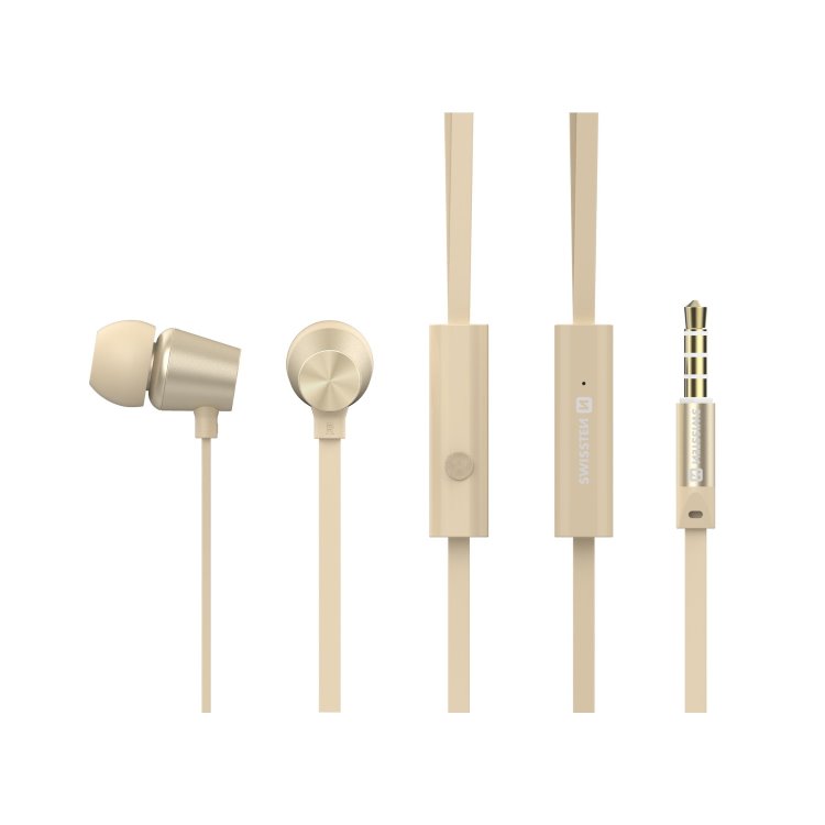 Slúchadlá Swissten Dynamic YS500, zlaté Slúchadlá Swissten Dynamic YS500, zlaté