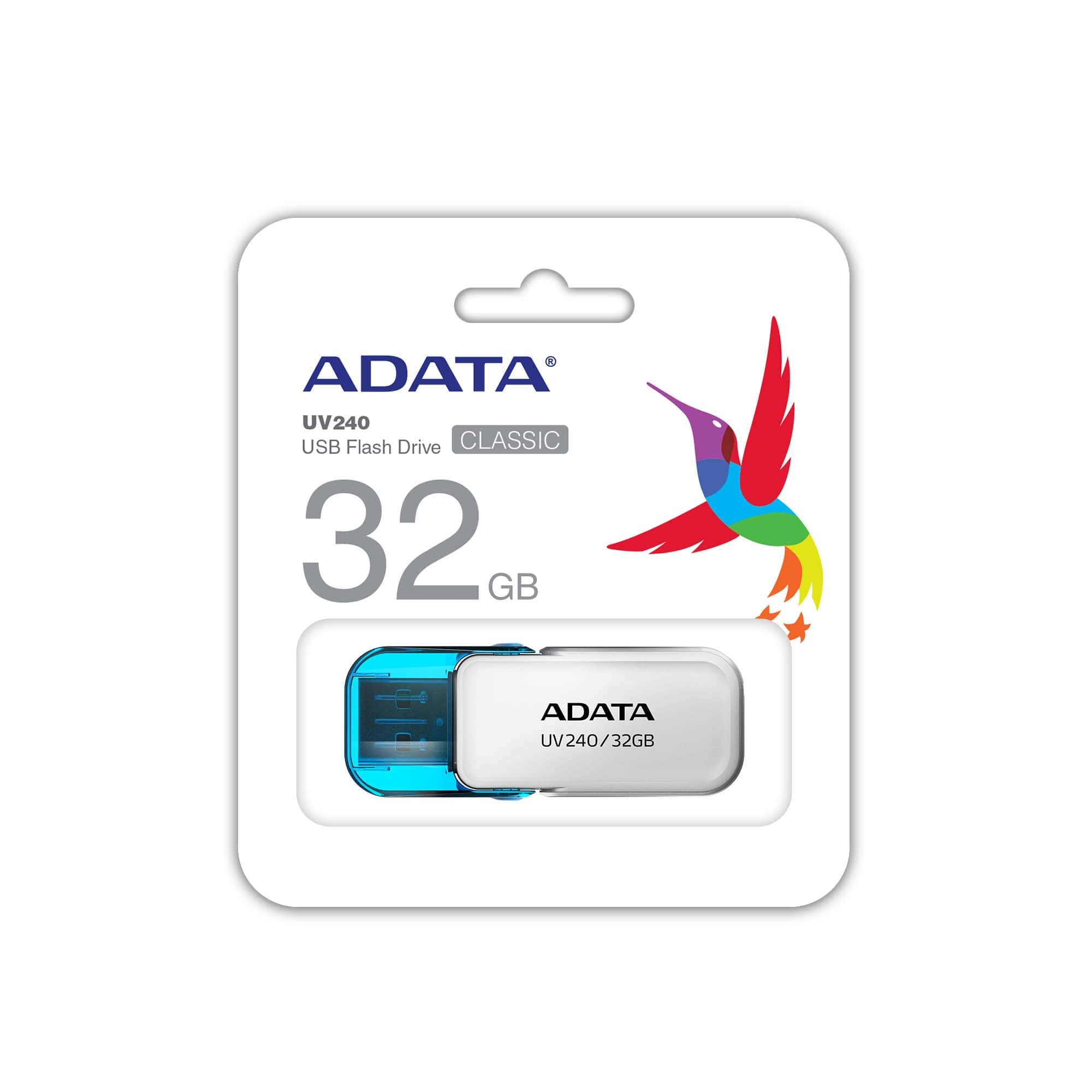 USB kľúč A-DATA UV240, 32 GB, AUV240-32G-RWH, biely USB kľúč A-DATA UV240, 32 GB, AUV240-32G-RWH, biely