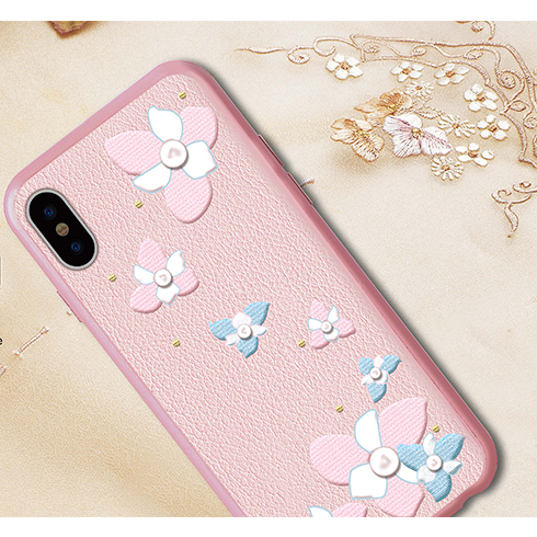 Devia kryt Flower Embroidery Case pre iPhone X/XS