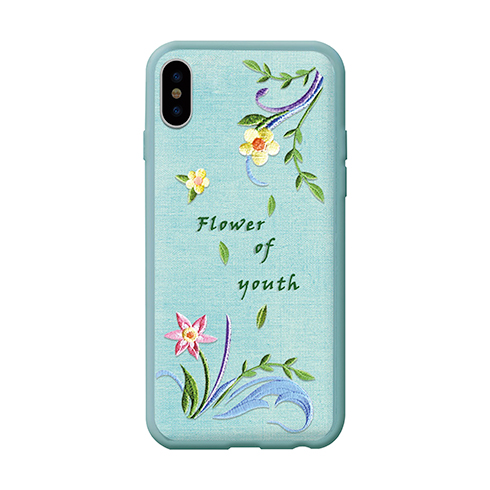 Devia kryt Flower Embroidery Case pre iPhone X/XS