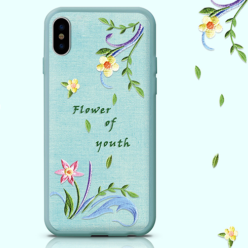 Devia kryt Flower Embroidery Case pre iPhone X/XS