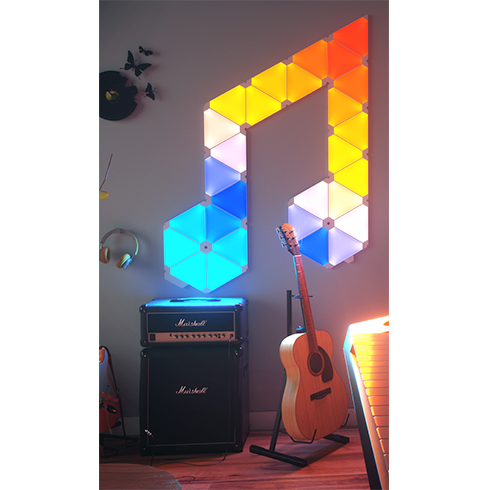 Modulárne smart osvetlenie Nanoleaf Aurora Rhythm Smarter Kit 9 Pack