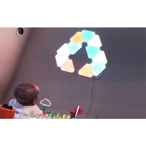 Modulárne smart osvetlenie Nanoleaf Aurora Rhythm Smarter Kit 9 Pack