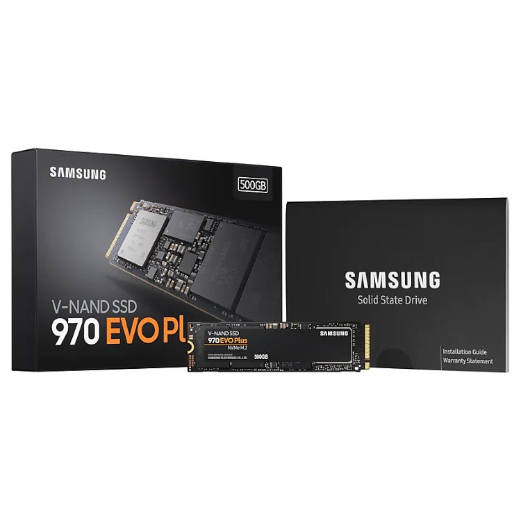 Samsung SSD 970 EVO Plus, 500GB, NVMe M.2 Samsung SSD 970 EVO Plus, 500GB, NVMe M.2